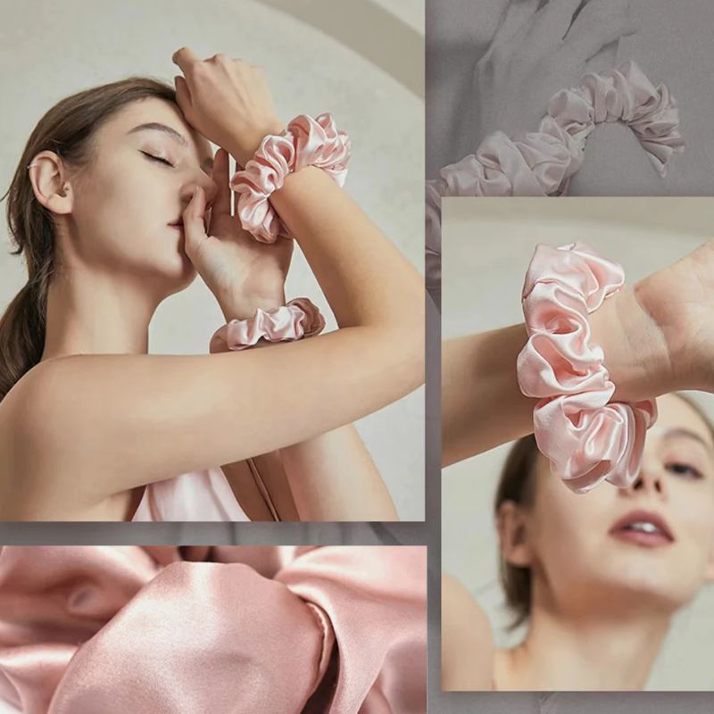 Šilkinės plaukų gumytės